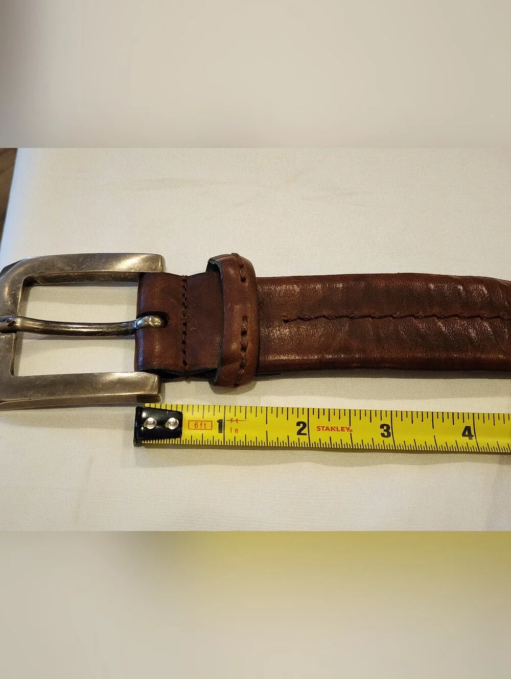 Armani Jeans Men's Brown Leather Belt